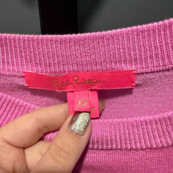 Lilly Pulitzer Morgen Sweater - Lilac Rose - Picture 3 of 5